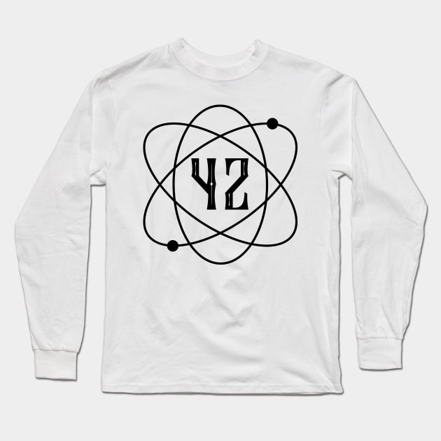 42 Answer To Life Universe And Everything Magic Number Science Teacher Long Sleeve T-Shirt by RetroZin